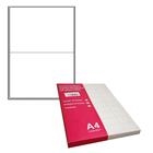 Etichette adesivo formato A4 165g 200*142mm n.2 etichette/foglio (conf.100foglio)