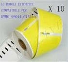 10 XEtichette Compatibili per DYMO 99014Y 101mmX54mm giallo LABELWRITER 400 450
