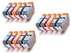 15 cartucce d'inchiostro Canon CLI-551 , PGI-550 Cartucce Compatibles (3x nero piccolo + 3x ciano + 3x magenta + 3x giallo + 3x nero grande)